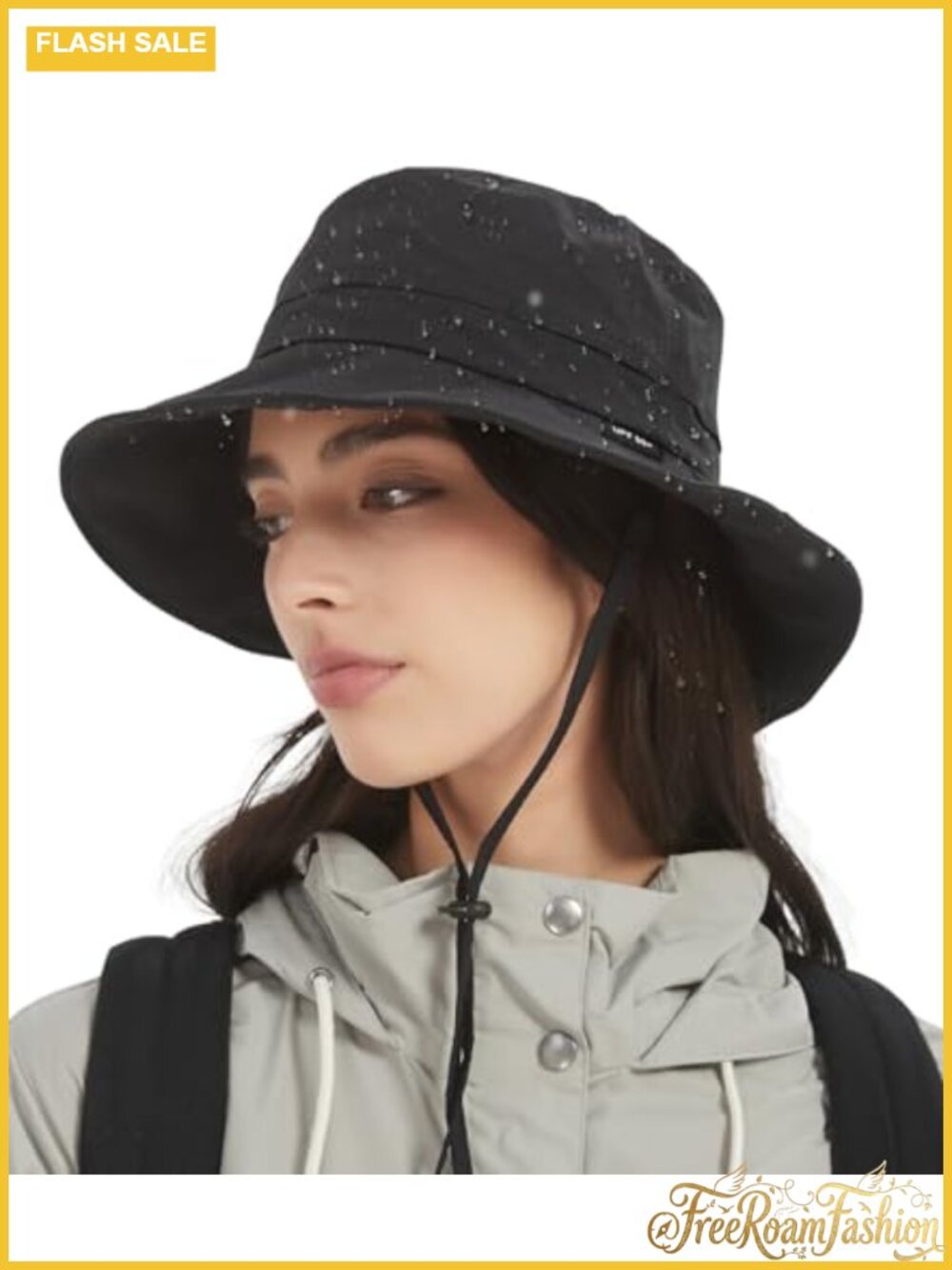 Waterproof UPF50+ Packable Bucket Sun Hat Nylon Hiking Travel Adjustable